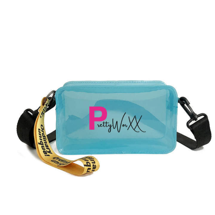 Blue Mini Jelly Crossbody Purse