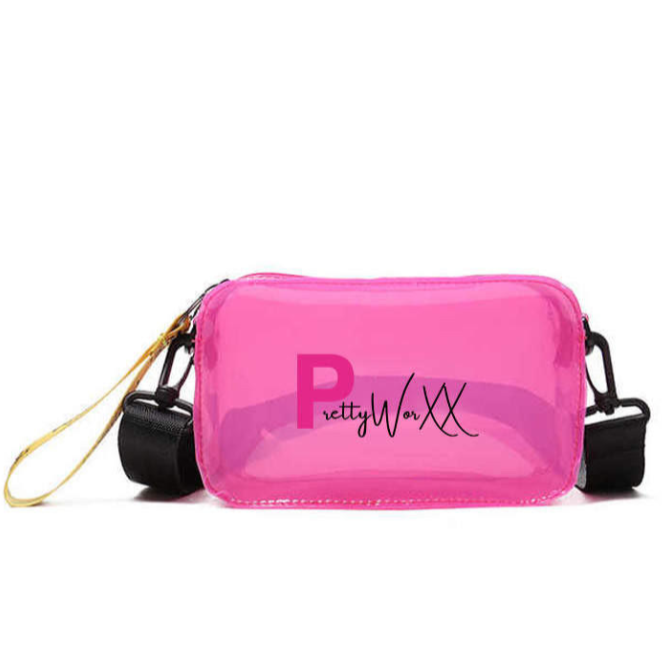 Hot - Pink Mini-Jelly Crossbody Purse